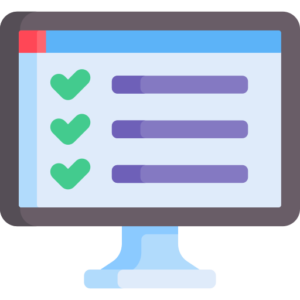 ilustração de uma tela de computador representando os 7 pontos importantes para o assessor de imprensa criar uma presença mais eficaz no ambiente digital