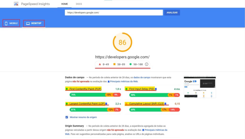 Core Web Vitals - o mais novo fator de ranqueamento do Google