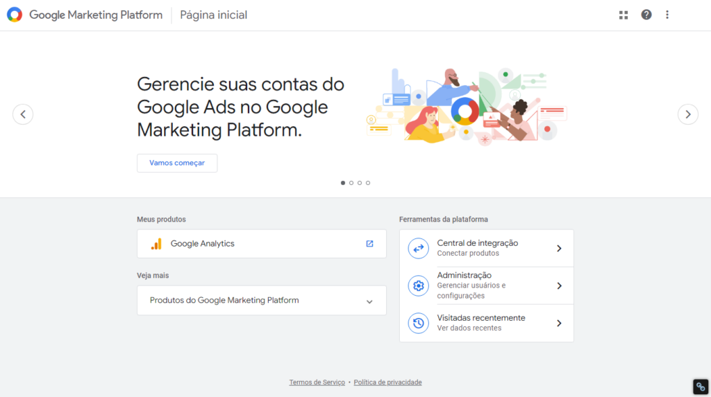 interface google marketing platform