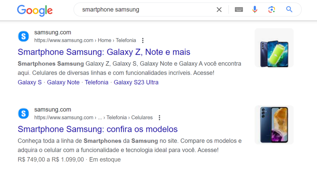 print pesquisa smartphone samsung